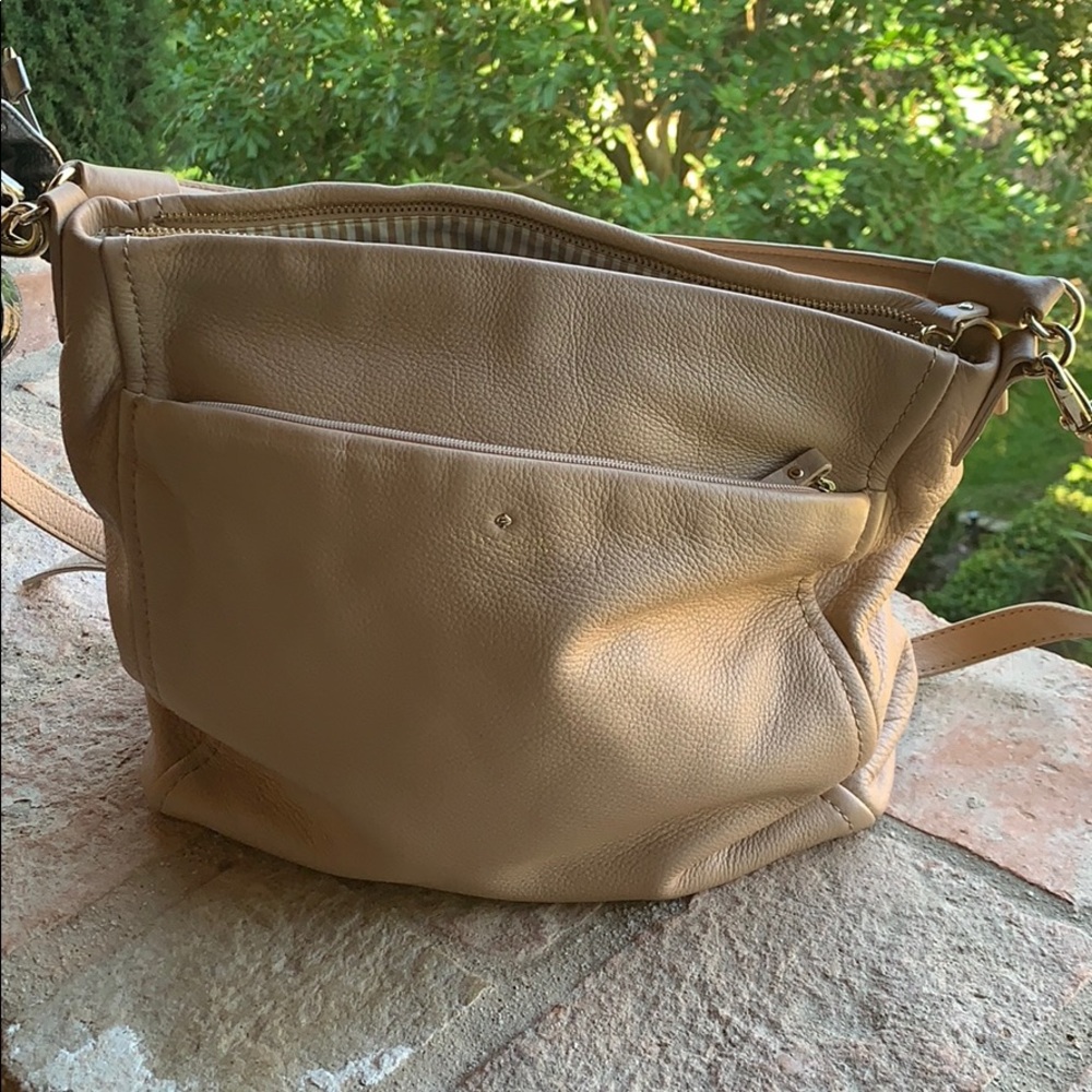 Kate spade satchel bag in beige